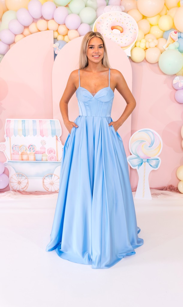 PF1108 Pale Blue Prom/Evening Dress