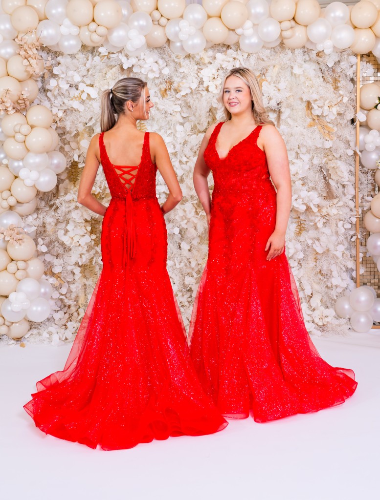 PF1109 Red Prom/Evening Dress