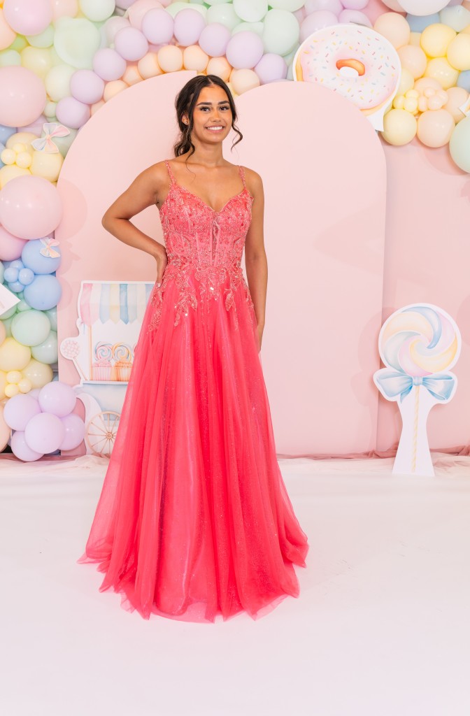 PF1143 Watermelon Prom/Evening Dress