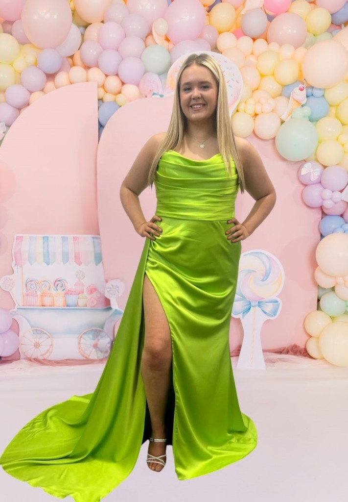 PF1001 Lime Green Prom/Evening Dress