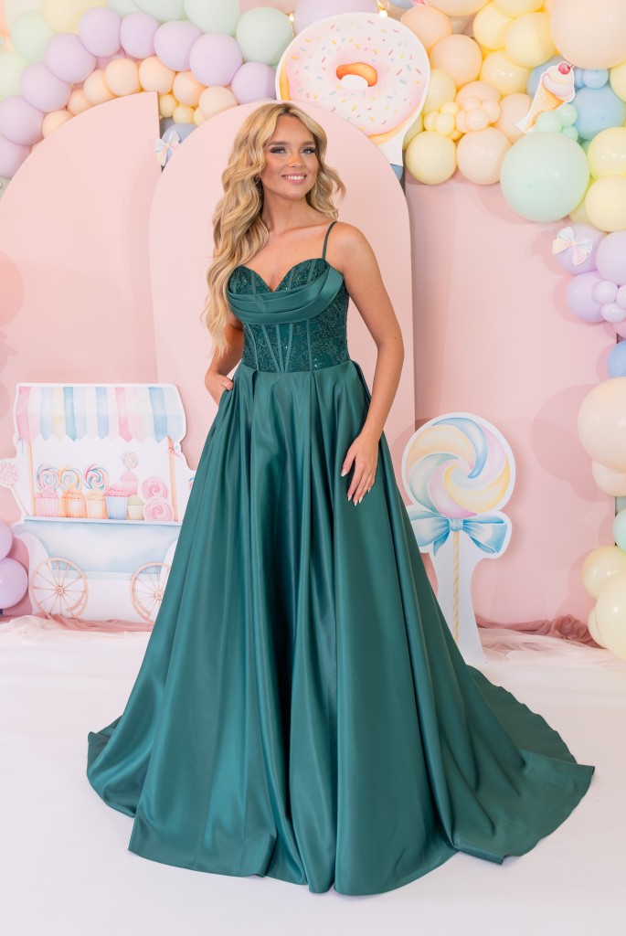 PF1105 Dark Green Prom/Evening Dress