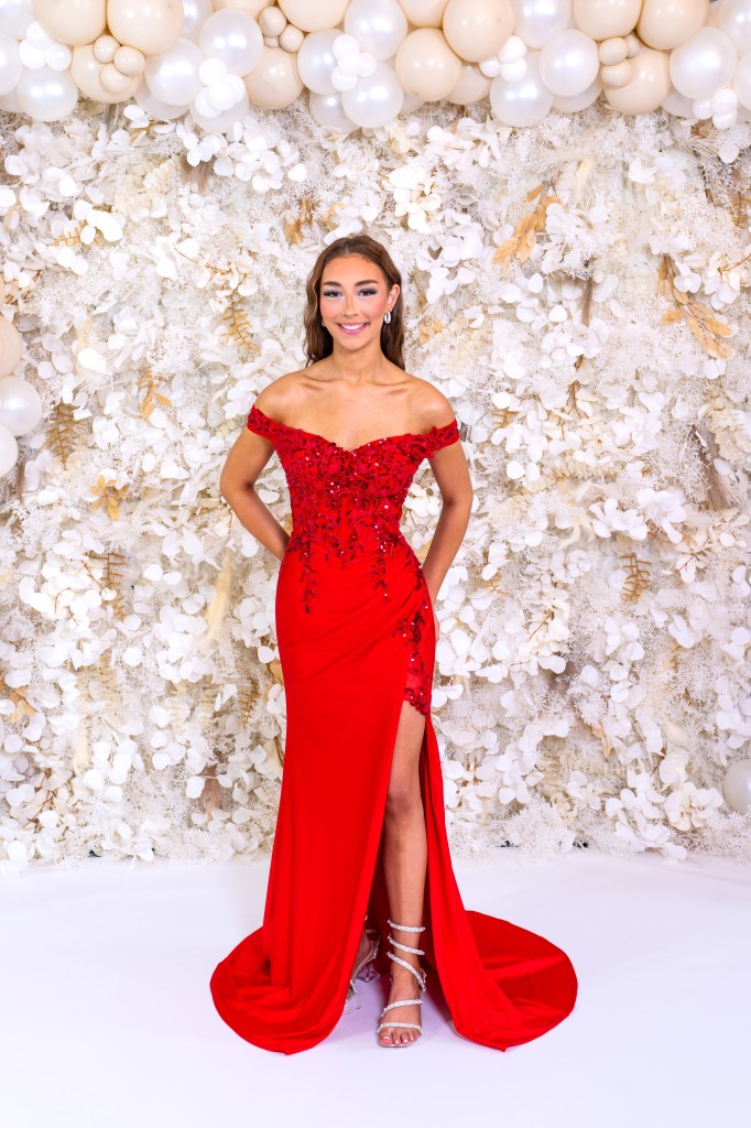 PF1146 Red Prom/Evening Dress